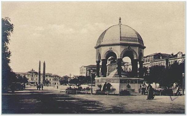 Немецкий фонтан в Стамбуле (фонтан кайзера Вильгельма II) &lt; Span&gt; Посещение Span Стамбула, севернее площади Султананмет